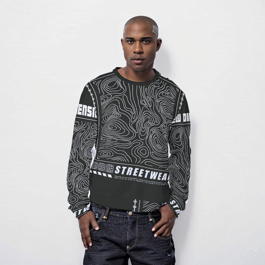 Streetwear Maze Heavy Fleece Sweatshirt