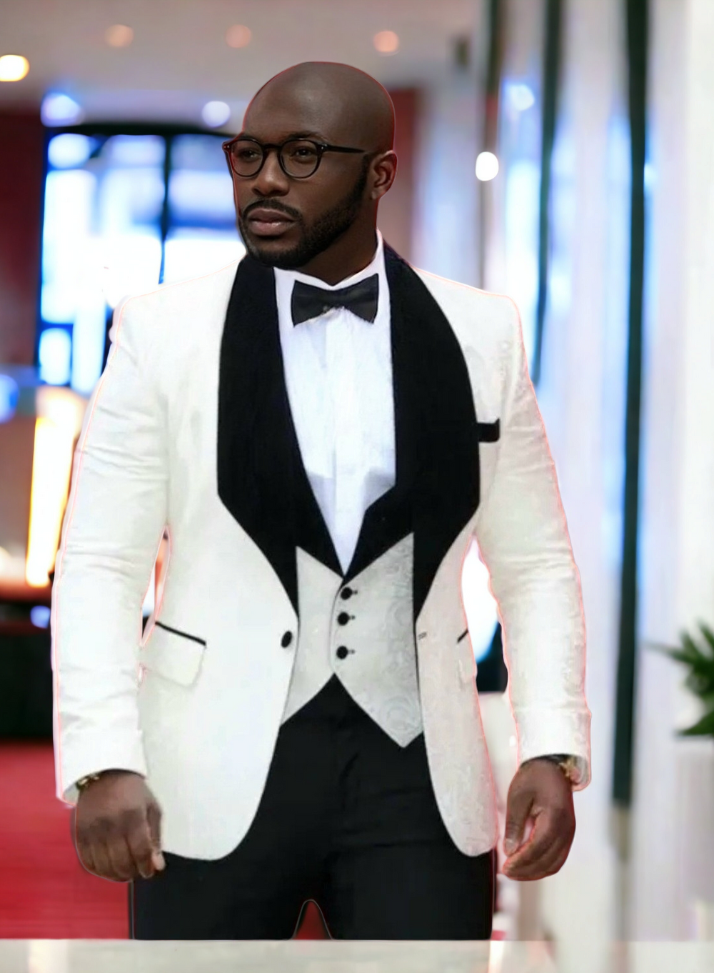 Custom White Detail Black Trim Italian Design 3 Piece Suit - ENE TRENDS -custom designed-personalized-near me-shirt-clothes-dress-amazon-top-luxury-fashion-men-women-kids-streetwear-IG