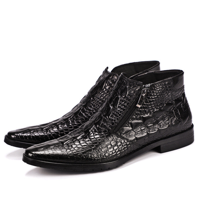 Sovereign Stride High-Top Leather Men's Boots