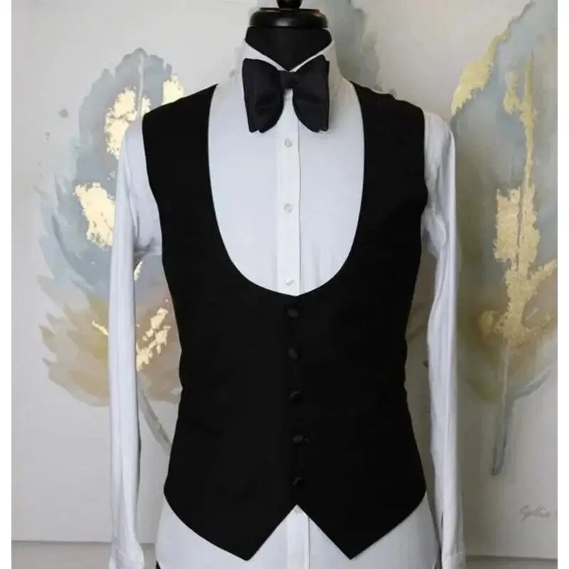 Jordan White Jacquard Blazer 3-piece SlimFit Suit (Blazer + Pants + Vest / Standard or Custom)