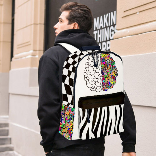 A Beautiful Mind II Printed Leather Backpack - ENE TRENDS -custom designed-personalized-near me-shirt-clothes-dress-amazon-top-luxury-fashion-men-women-kids-streetwear-IG