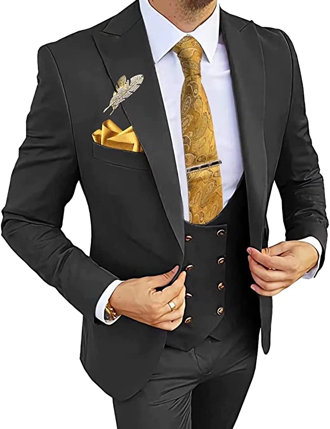 Finnegan Single-Breasted 3 Piece Slim Fit Lapel Suit (Blazer+Pants+Vest) - ENE TRENDS -custom designed-personalized- tailored-suits-near me-shirt-clothes-dress-amazon-top-luxury-fashion-men-women-kids-streetwear-IG-best