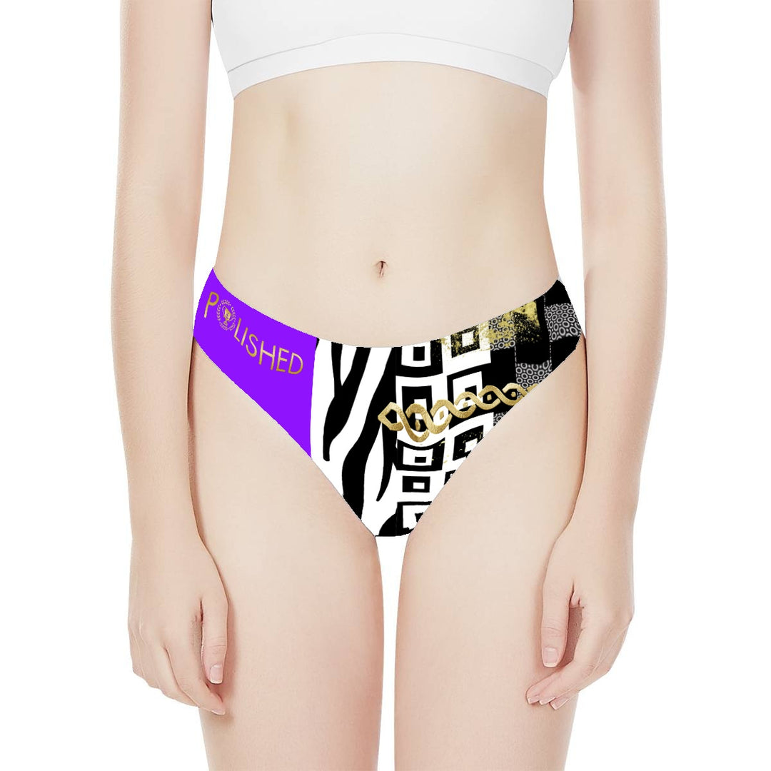 Polished Punteggiato Ze Purple Women's Thong - ENE TRENDS -custom designed-personalized-near me-shirt-clothes-dress-amazon-top-luxury-fashion-men-women-kids-streetwear-IG