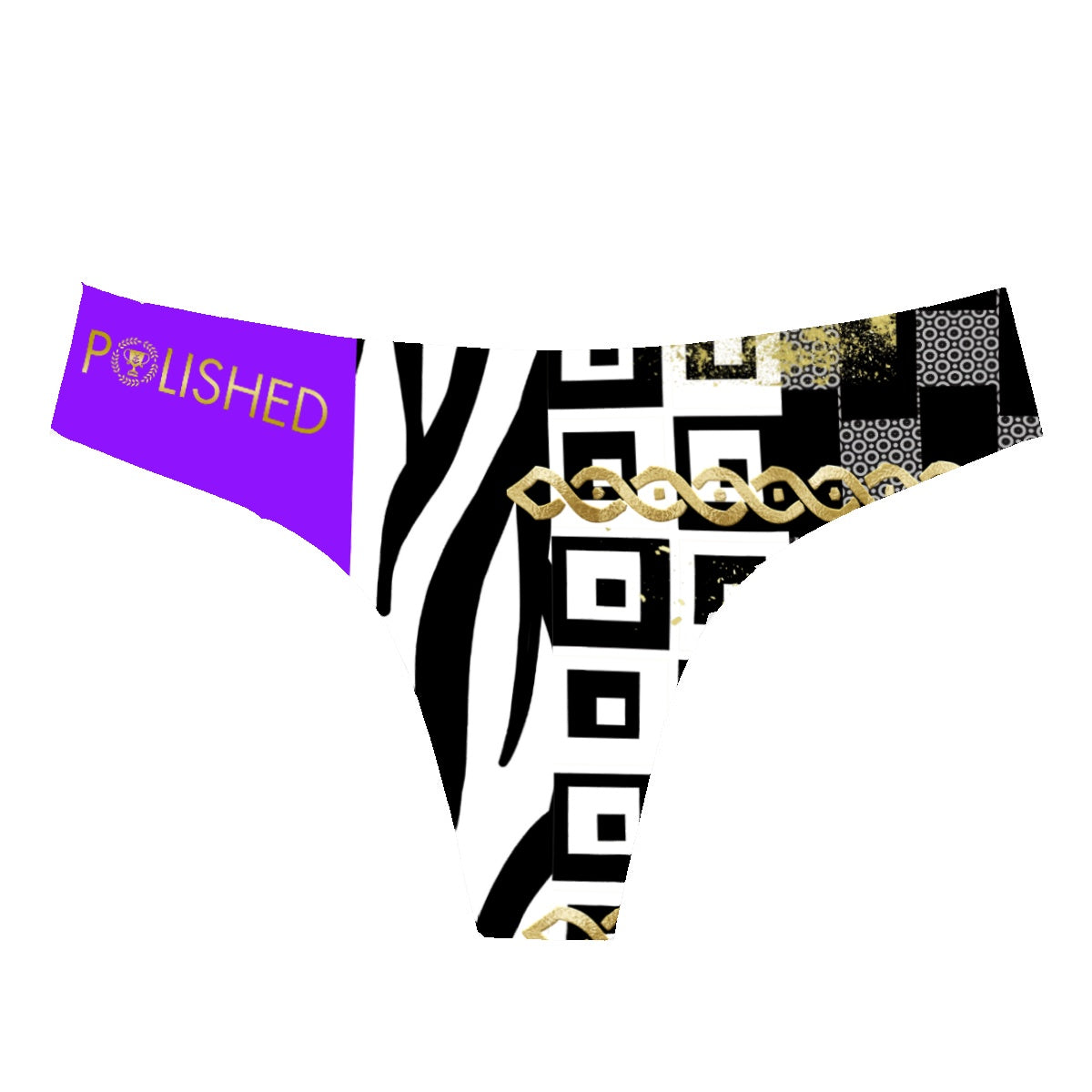 Polished Punteggiato Ze Purple Women's Thong - ENE TRENDS -custom designed-personalized-near me-shirt-clothes-dress-amazon-top-luxury-fashion-men-women-kids-streetwear-IG