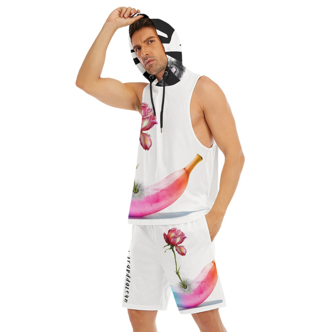 Unstoppable Rose Men's Sleeveless Vest And Shorts Sets - ENE TRENDS -custom designed-personalized-near me-shirt-clothes-dress-amazon-top-luxury-fashion-men-women-kids-streetwear-IG