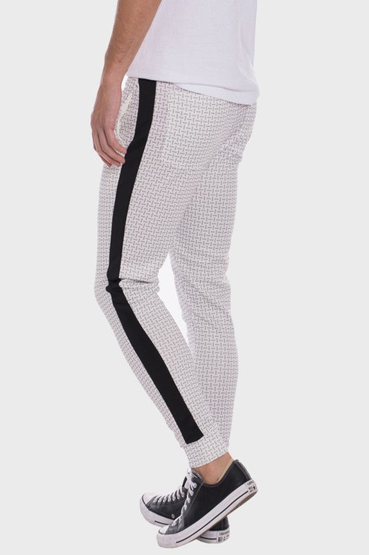 MEN'S Patterned Sweatpants with Side Stripe - ENE TRENDS -custom designed-personalized- tailored-suits-near me-shirt-clothes-dress-amazon-top-luxury-fashion-men-women-kids-streetwear-IG-best