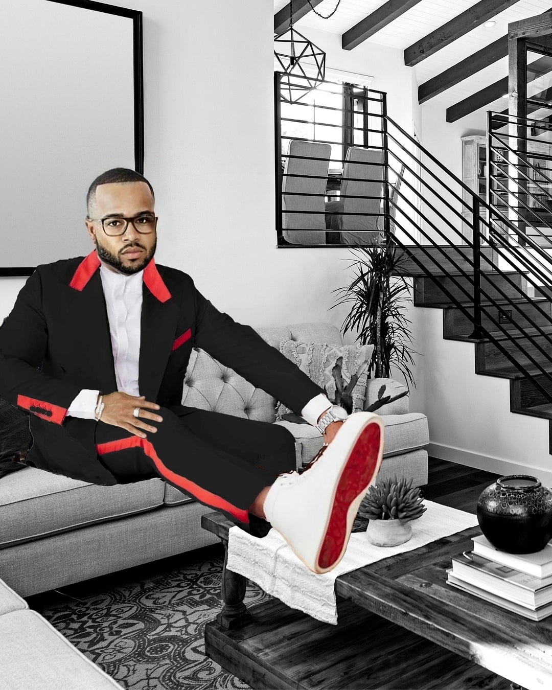 White Red Business Mens 2 Pieces Slim Fit Suit - Custom Made to Order - ENE TRENDS -custom designed-personalized- tailored-suits-near me-shirt-clothes-dress-amazon-top-luxury-fashion-men-women-kids-streetwear-IG-best