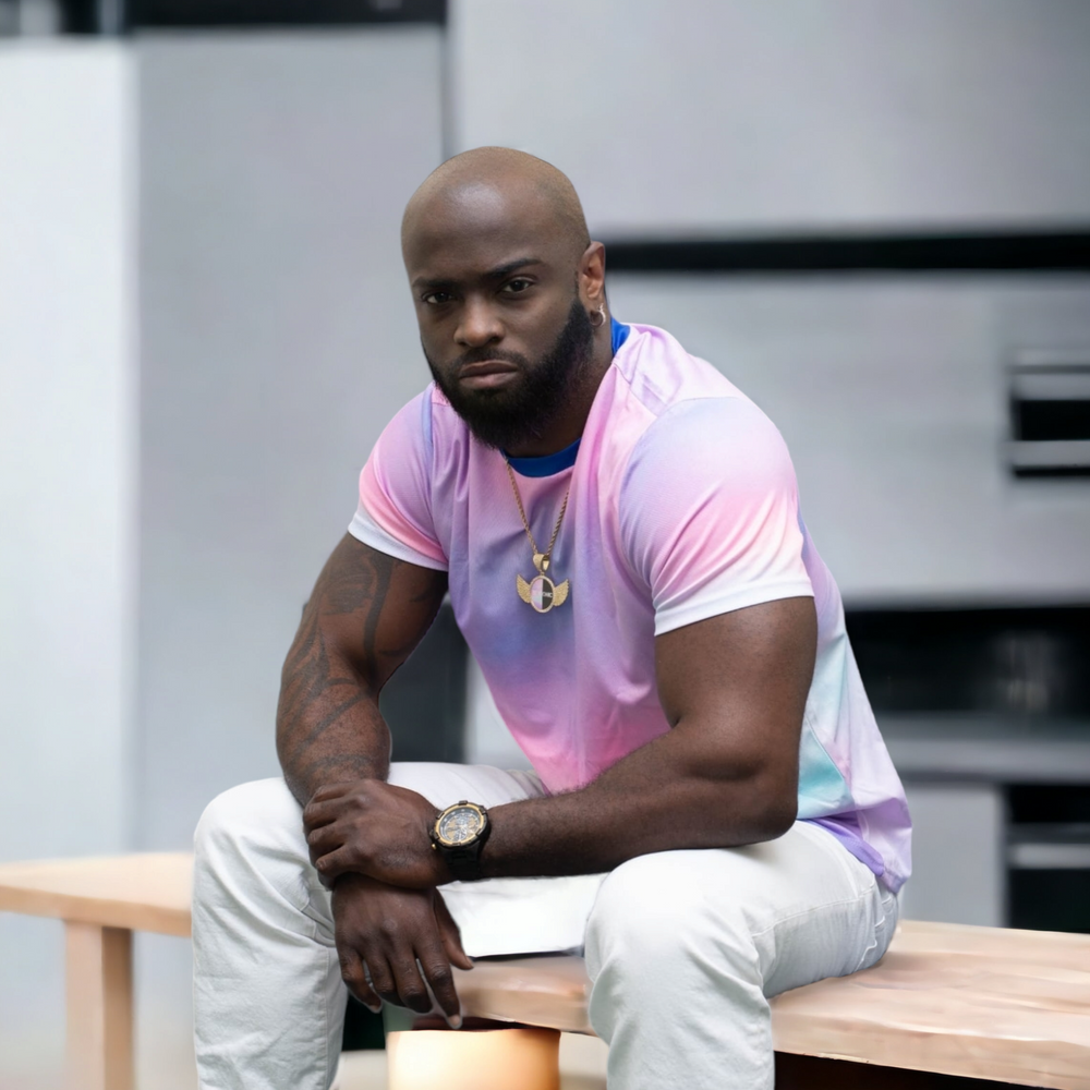 Be ICONIC Pink Camouflage Wings Gold Photo Pendant with Rope Chain - ENE TRENDS -custom designed-personalized- tailored-suits-near me-shirt-clothes-dress-amazon-top-luxury-fashion-men-women-kids-streetwear-IG-best