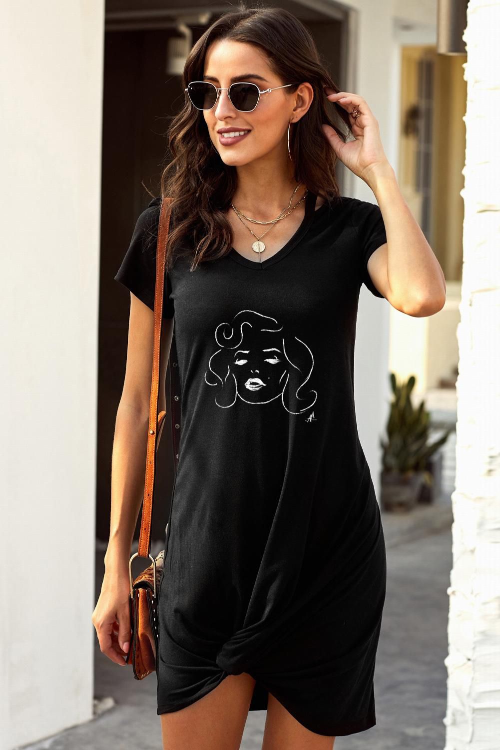 Womens Black Dress (M)
