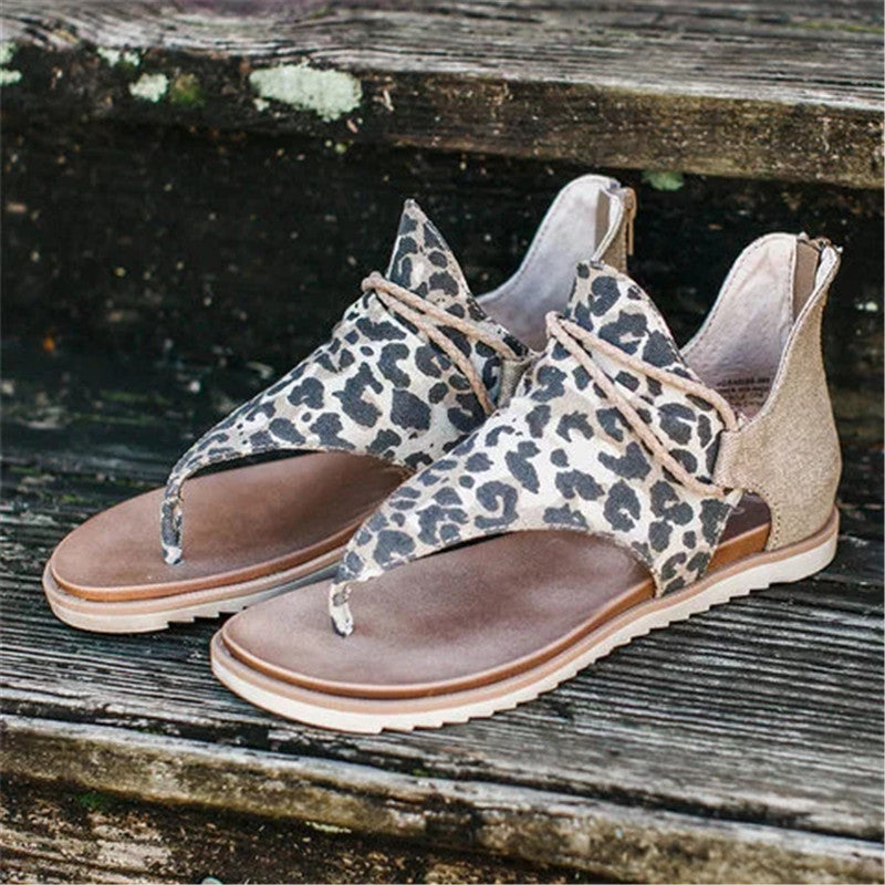 Deera Retro Animal Print Sandals - ENE TRENDS -custom designed-personalized-near me-shirt-clothes-dress-amazon-top-luxury-fashion-men-women-kids-streetwear-IG