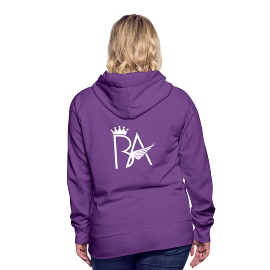 Brian Angel BBW Womens Premium Hoodie - purple