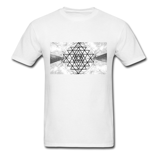 Sacred Geometry Casual Unisex Classic T-Shirt - white