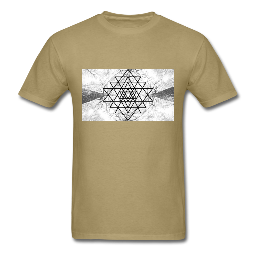 Sacred Geometry Casual Unisex Classic T-Shirt - khaki