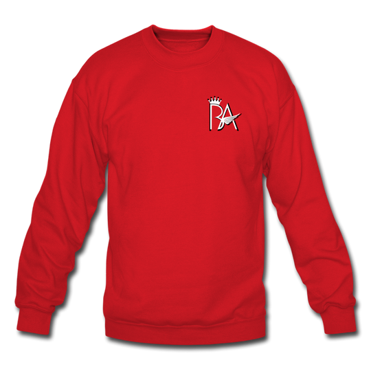 Brian Angel BA Logo Crewneck Sweatshirt - red