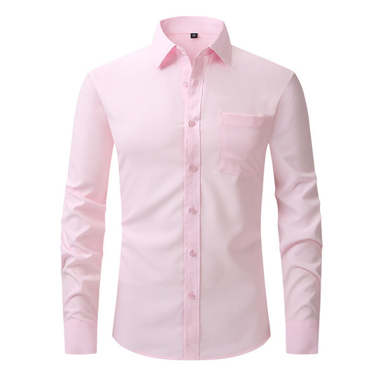 Men's Business Casual Long Sleeve Shirt