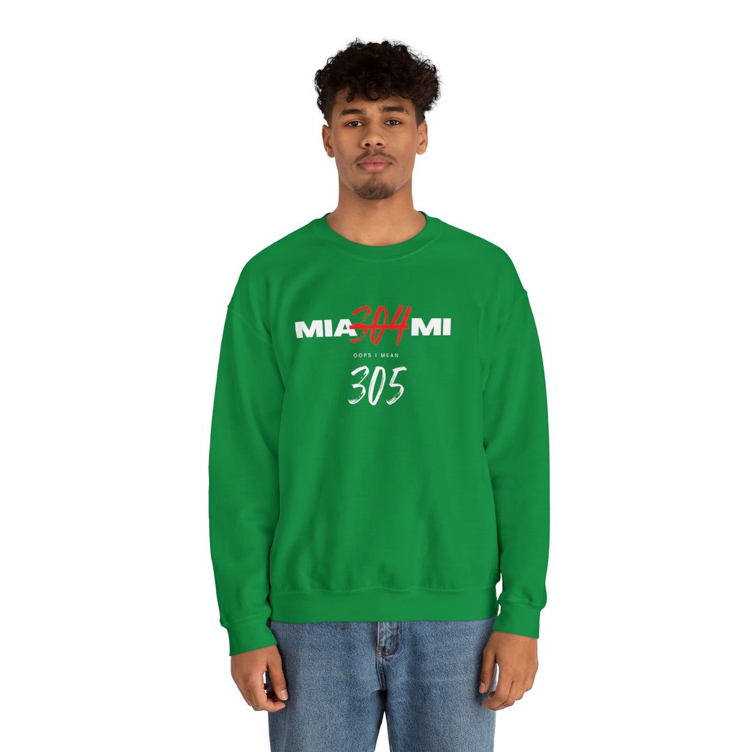 Miami 304 305 Unisex Heavy Blend™ Crewneck Sweatshirt