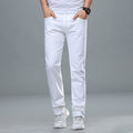 Men's Straight-Leg Stretch Pure White Jeans