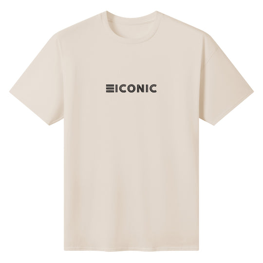 Be ICONIC Embroidered Men's Casual Cotton T-shirt - ENE TRENDS -custom designed-personalized- tailored-suits-near me-shirt-clothes-dress-amazon-top-luxury-fashion-men-women-kids-streetwear-IG-best