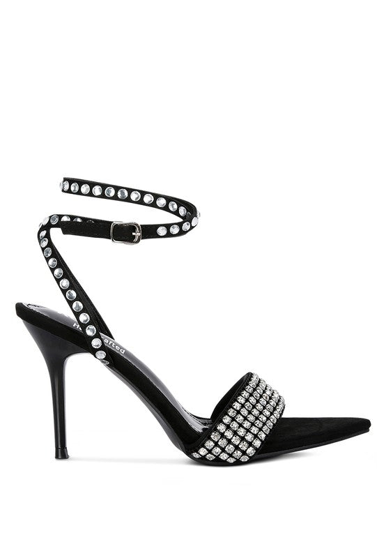 ZURIN Black High Heeled Diamante Sandals - ENE TRENDS -custom designed-personalized- tailored-suits-near me-shirt-clothes-dress-amazon-top-luxury-fashion-men-women-kids-streetwear-IG-best