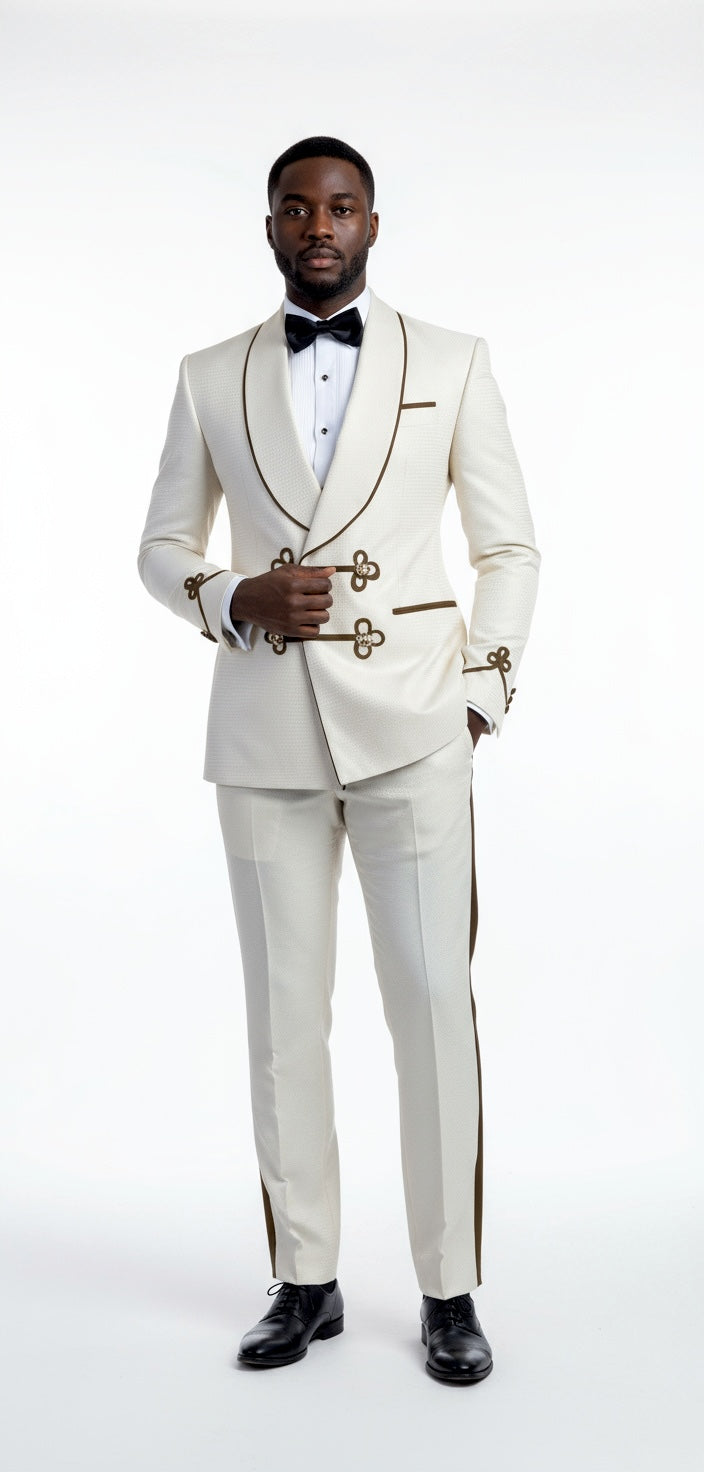 Vonn The Groom Double Breasted SlimFit Wedding Tuxedo
