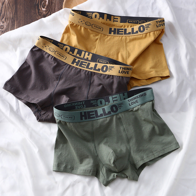 Classic Comfort Cotton Boxers - Men's Breathable Mid-Waist Underwear