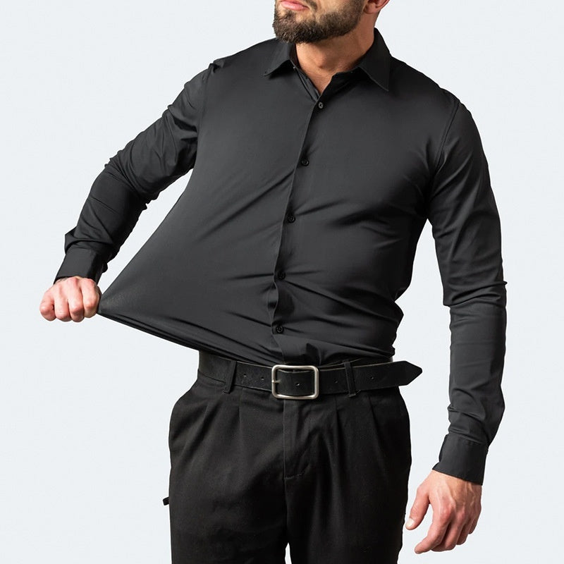 Men's Full Elastic Force Non-ironing Anti-wrinkle Business Shirt