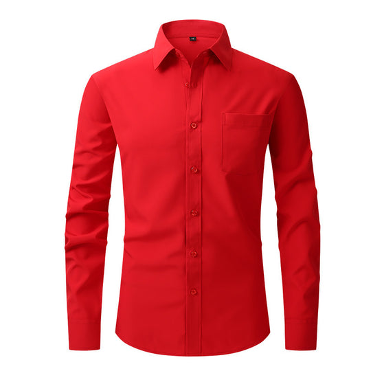 Men's Business Casual Long Sleeve Shirt