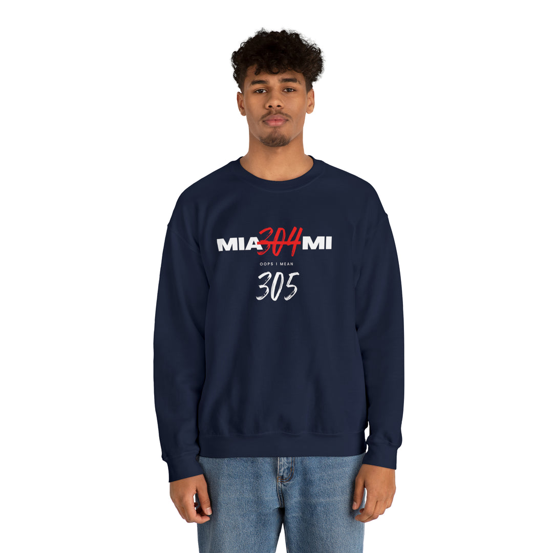 Miami 304 305 Unisex Heavy Blend™ Crewneck Sweatshirt