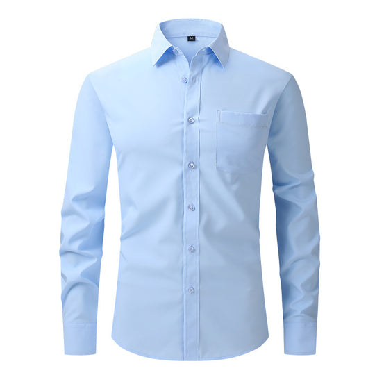 Men's Business Casual Long Sleeve Shirt