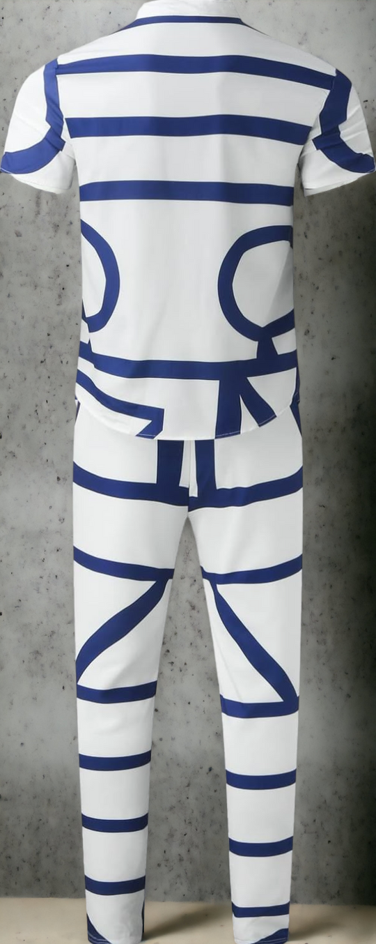 Fly Guys Men's Casual Suit Two Piece Set Shirt & Pants