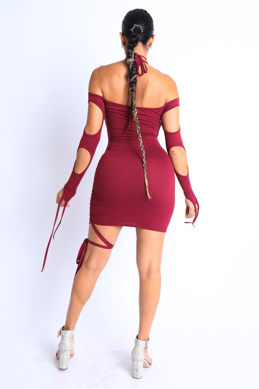 Womens Burgundy Dress (M) Womens Burgundy Dress (M)