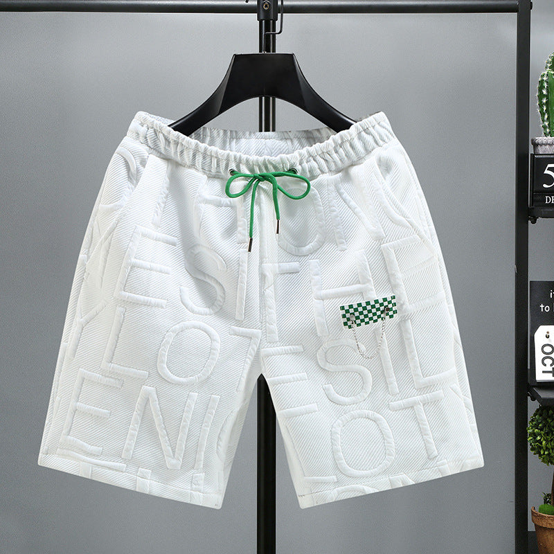 ☆送料・関税込☆TheOpen Product★LETTERING BEACH SHORTS★ Letter Loose Men's Trendy Fashion Cropped Beach Shorts Plus