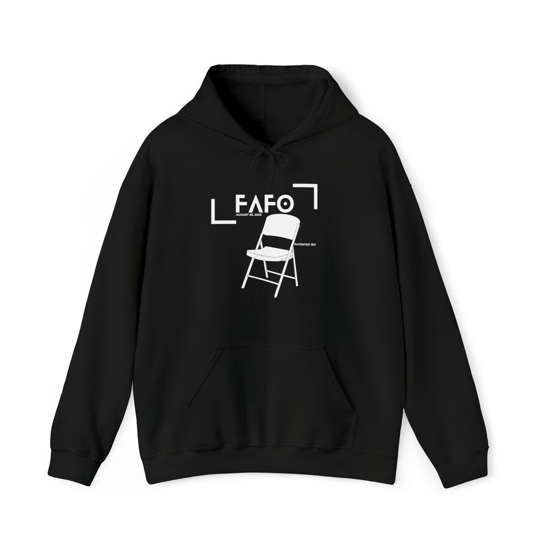 FAFO Folding Chair Meme Unisex Heavy Blend™ Hooded Sweatshirt