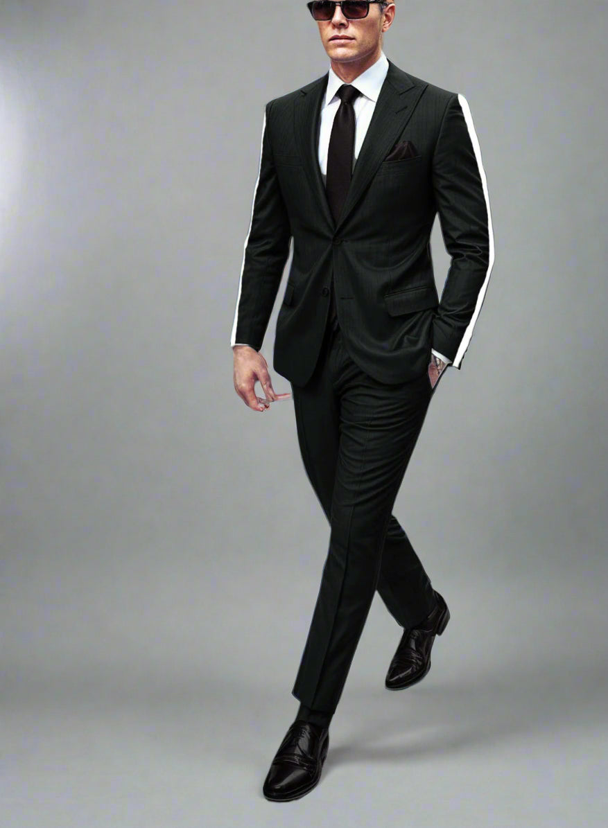 Ryan Slim Line Custom Suit with Arm Stipe