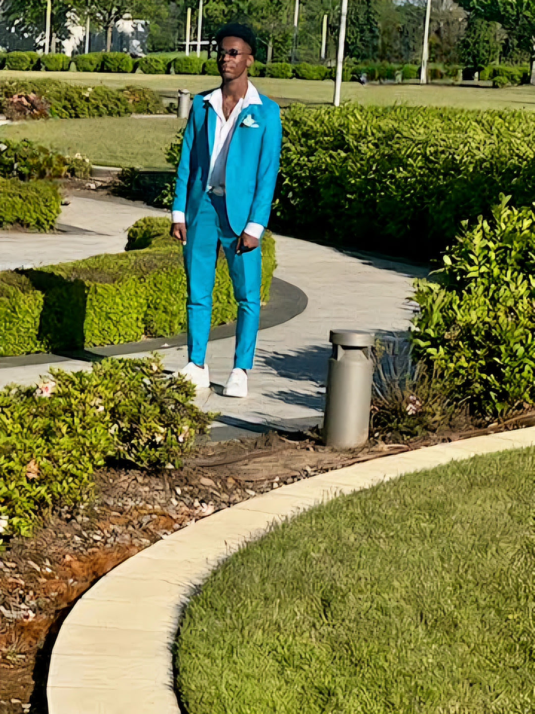 Cordell Mens 2 Piece Prom Suits Khaki Champaign