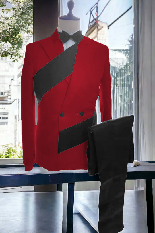 Fargon Special Design Trendy Tuxedo Suit B