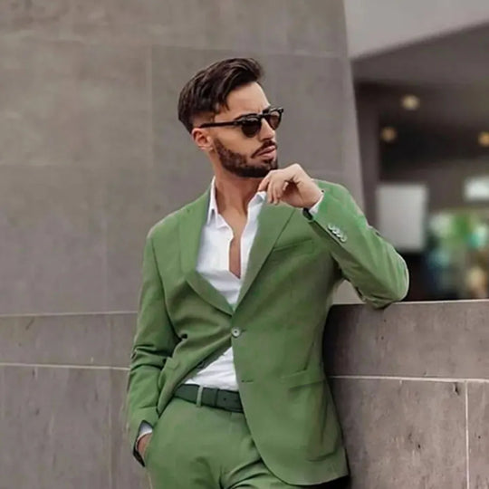 Mean Green Tailored Mens Suit Slim Fit