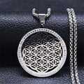 Stainless Steel Flower of Life Pendant: A Powerful Symbol of Healing and Enlightenment - ENE TRENDS -custom designed-personalized- tailored-suits-near me-shirt-clothes-dress-amazon-top-luxury-fashion-men-women-kids-streetwear-IG-best