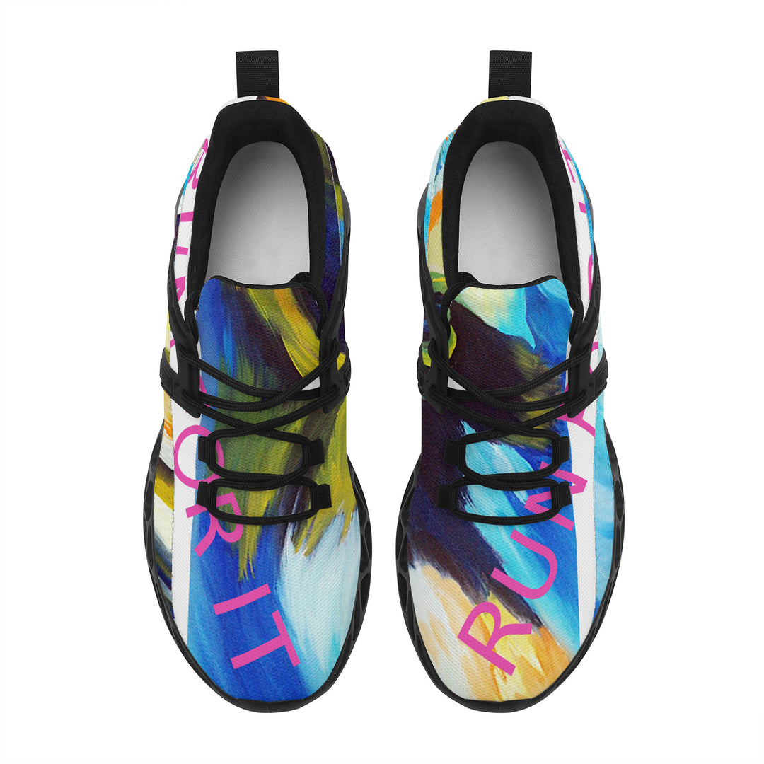 Run For It Unisex New Elastic Sport Sneakers by Art Manifested - ENE TRENDS -custom designed-personalized- tailored-suits-near me-shirt-clothes-dress-amazon-top-luxury-fashion-men-women-kids-streetwear-IG-best