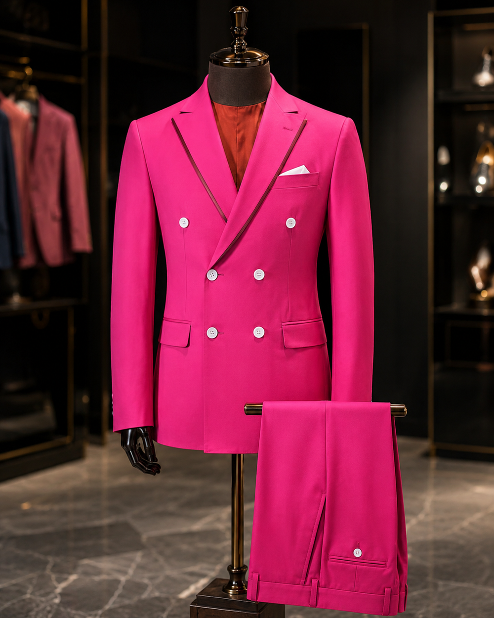 Nino Fuchsia 2 Piece Slim Fit Suit