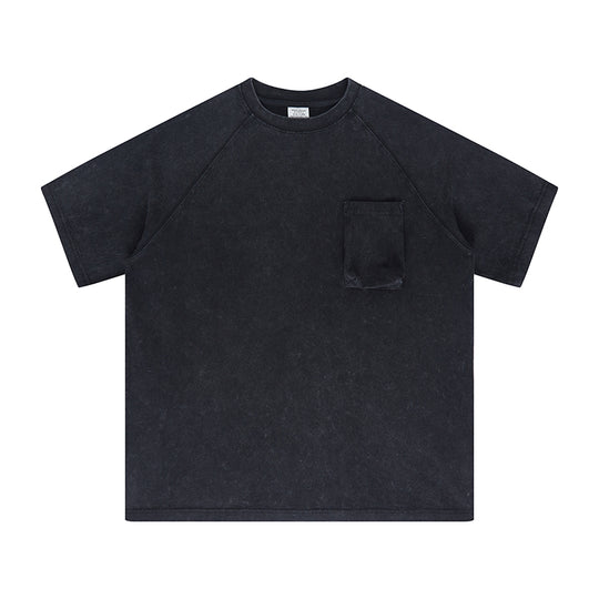 Jamison Washed Solid Color Heavy Weight Casual Pocket Short-Sleeved Loose T-shirt - ENE TRENDS -custom designed-personalized- tailored-suits-near me-shirt-clothes-dress-amazon-top-luxury-fashion-men-women-kids-streetwear-IG-best
