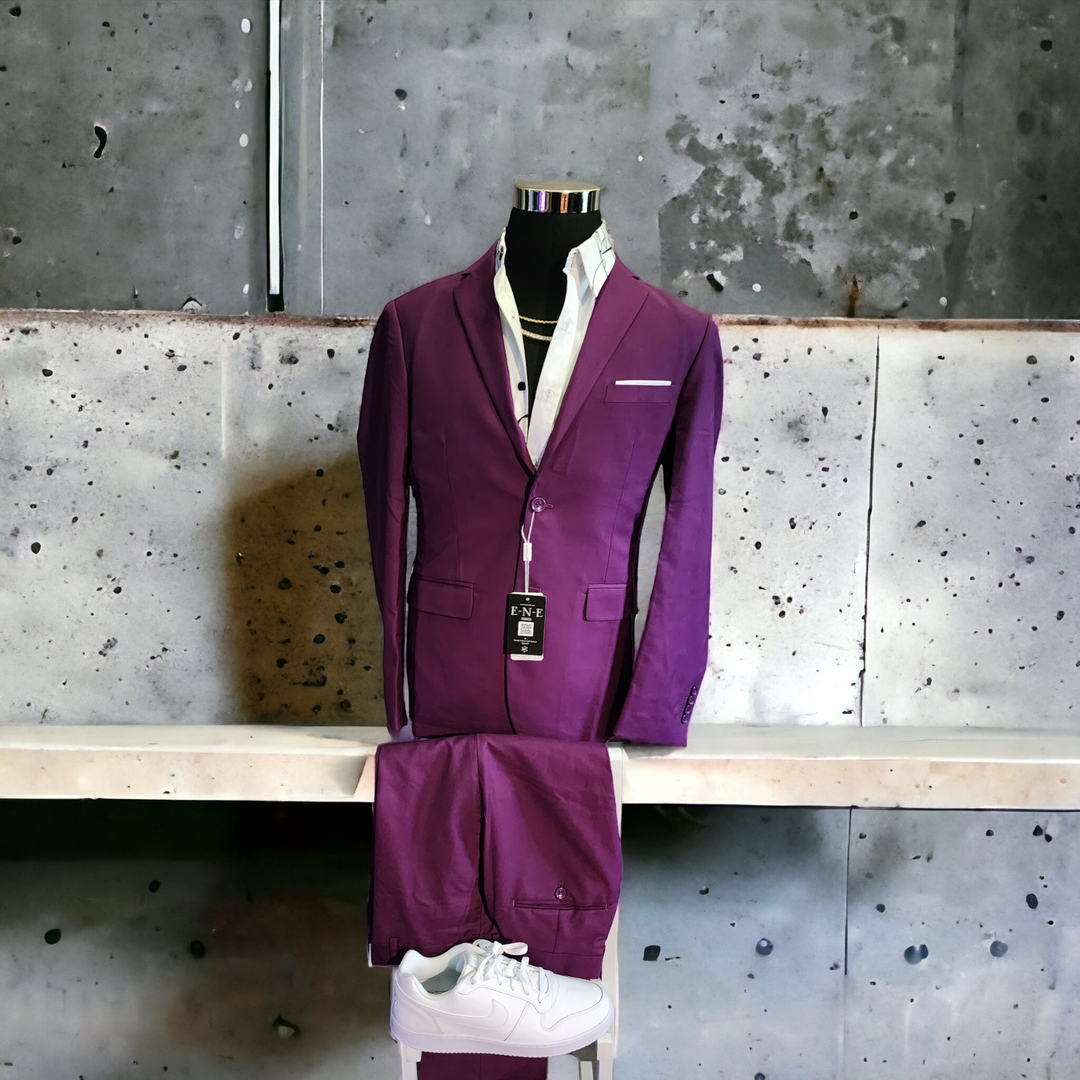 Purple Grape 3 Piece Stunning Mens Suit, prom, boys, new, trending style sneaker ball, tennis