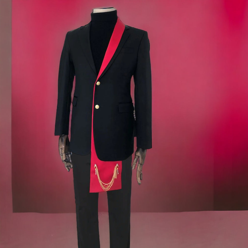 Dazzling Red Sequin Men's Suit: Peaked Lapel 2-Piece Tuxedo for Formal Occasions