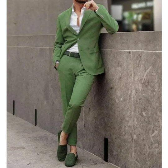 Mean Green Tailored Mens Suit Slim Fit