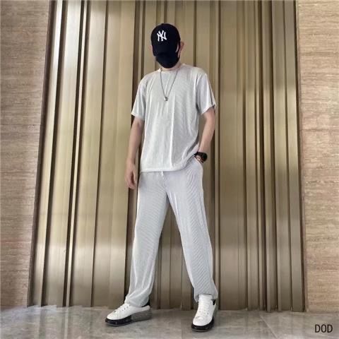 Nipsey Cool Summer Silk Short-sleeved and Loose Pants Sports Set - ENE TRENDS -custom designed-personalized- tailored-suits-near me-shirt-clothes-dress-amazon-top-luxury-fashion-men-women-kids-streetwear-IG-best