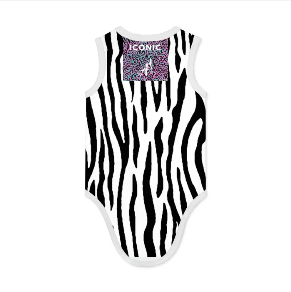 Butterfly Zebra Iconic Baby Tank Bodysuit | 100% Cotton - ENE TRENDS -custom designed-personalized- tailored-suits-near me-shirt-clothes-dress-amazon-top-luxury-fashion-men-women-kids-streetwear-IG-best