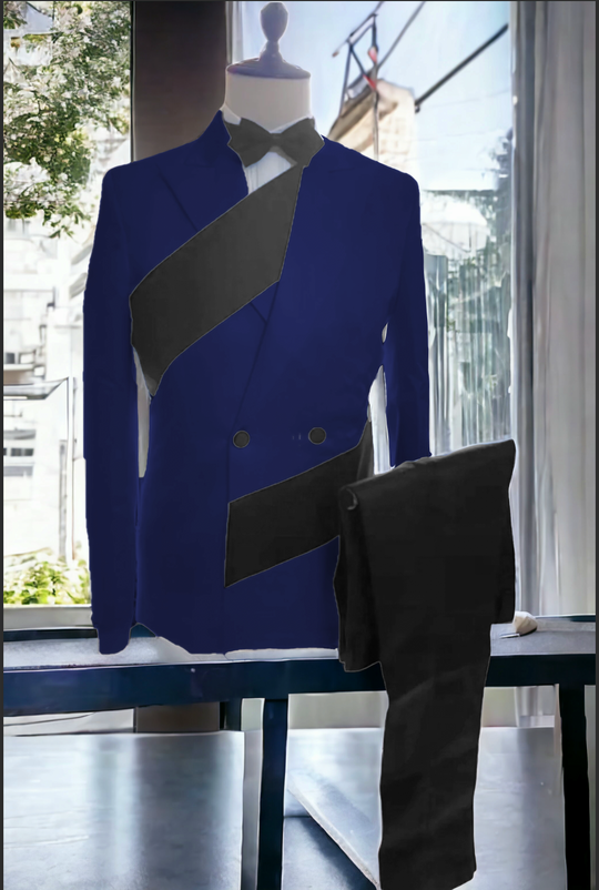 Fargon Special Design Trendy Tuxedo Suit B