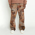 Other Faces Graphic Trend Print Loose Fit Casual Pants