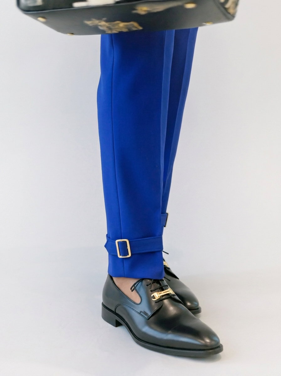 Royal Blue Strapped Collection Custom 2-Piece Suit