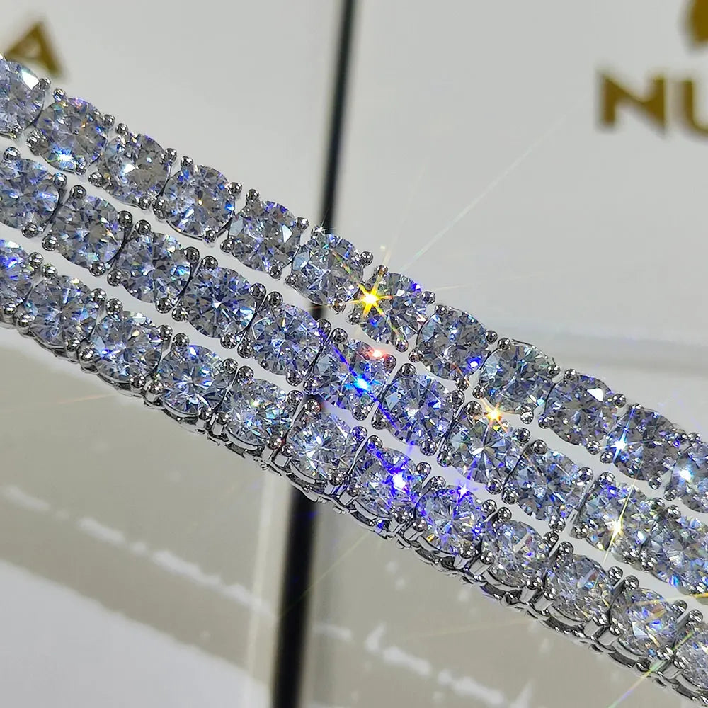 Alinoya Atelier Custom Made Laser Engraved Zircon Tennis Bracelet